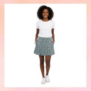 Bermuda Sands Stylish Houndstooth Skater Skirt